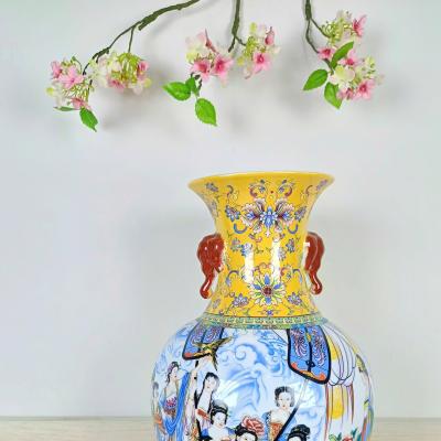 BÌNH TAI VOI HỌA TIẾT THẬP NHỊ KIM THOA